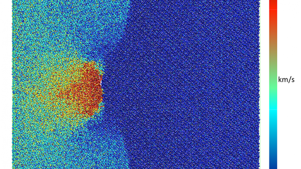 8 million atom molecular dynamics simulation