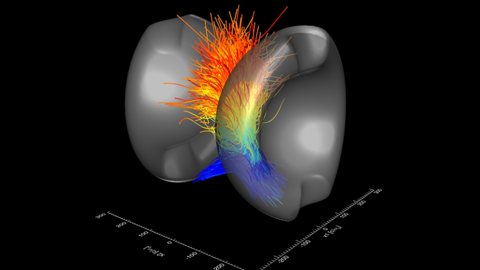 Visualization of particle acceleration in magnetic reconnection