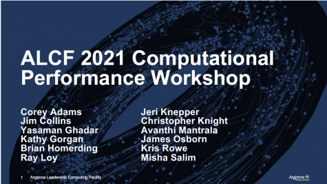 2021 ALCF Computational Performance Workshop Overview 