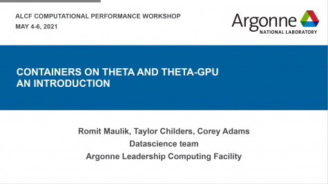 Containers on Theta and ThetaGPU an Introduction