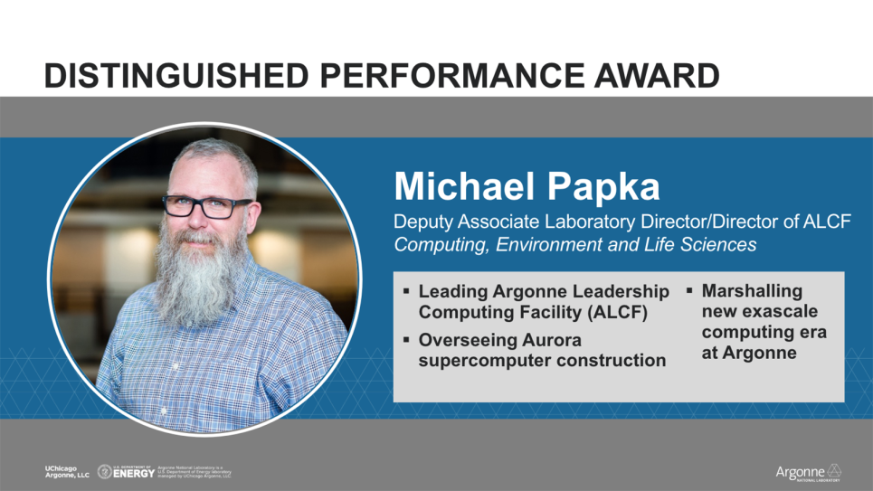 Papka - BOG Distinguished Performance Award