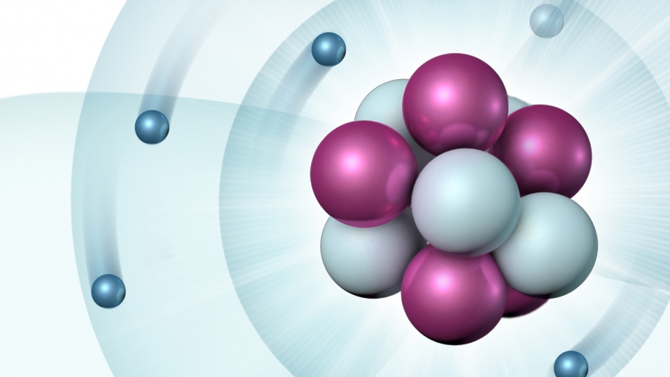 Schematic of a boron atom