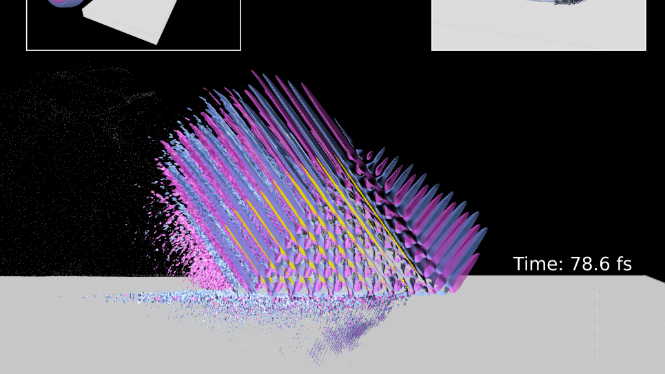 Interaction between an ultra-high intensity and a plasma mirror