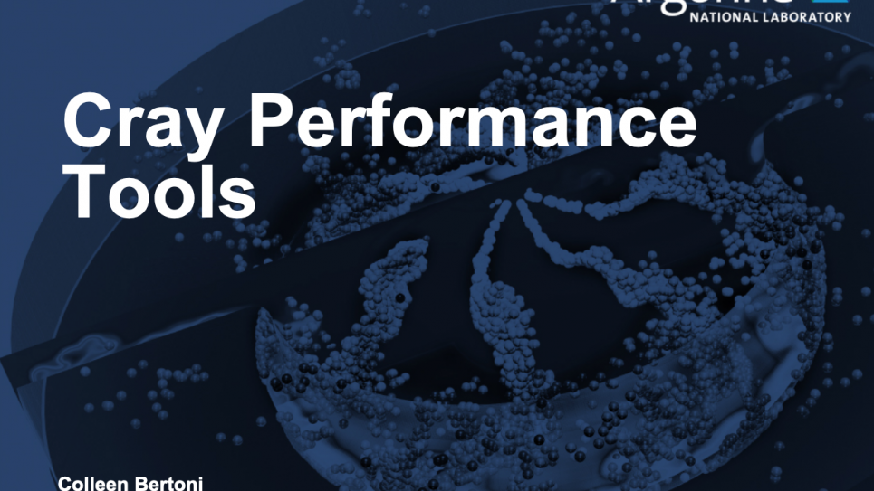 Cray Performance Tools