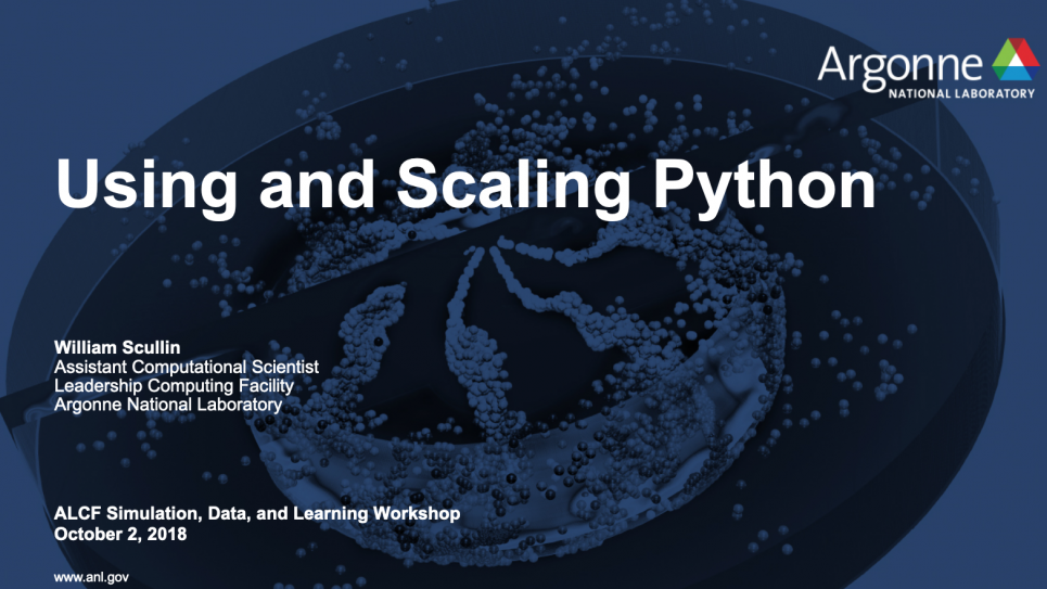 Using and Scaling Python