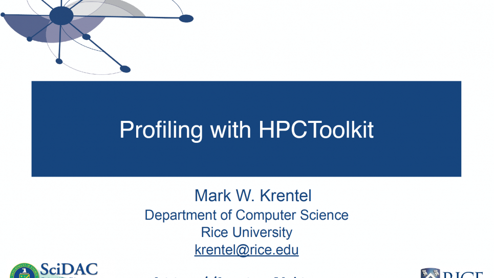 Profiling with HPCToolkit