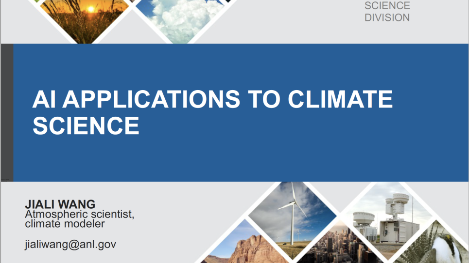 AI Applications to Climate Science