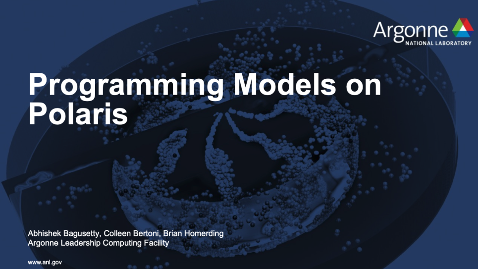 Programming Models on Polaris