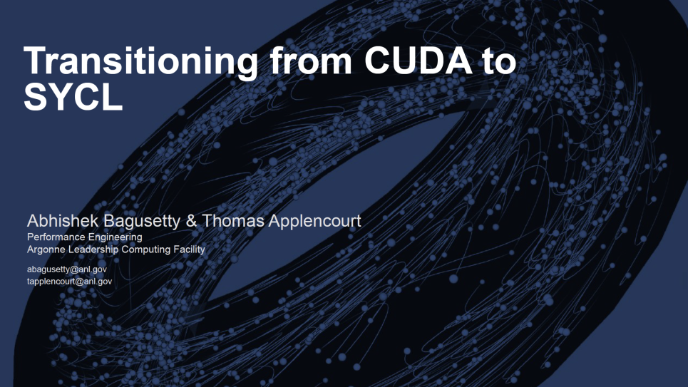 First slide of the deck.