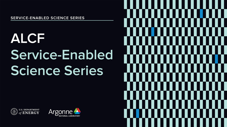 Main graphic for the series featuring the title and ALCF and DOE logos.