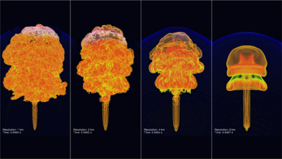 Flame Bubble in an Open Computational Domain for Constant Flame Speed, Gravitational Acceleration, and Changing Density