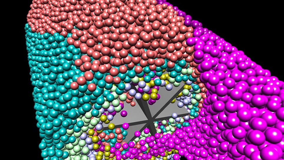 Suspended particles in a rheometer