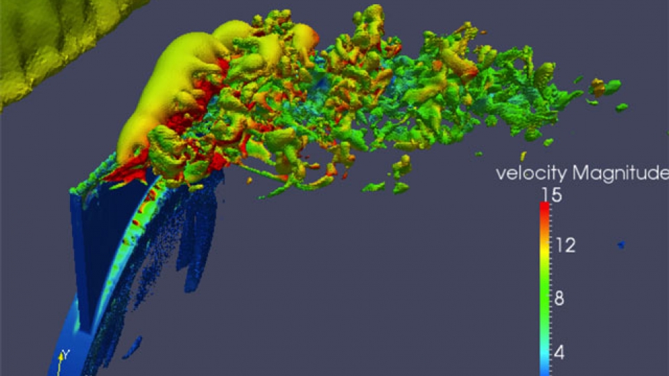 Adaptive Detached Eddy Simulation of a Vertical Tail with Active Flow Control