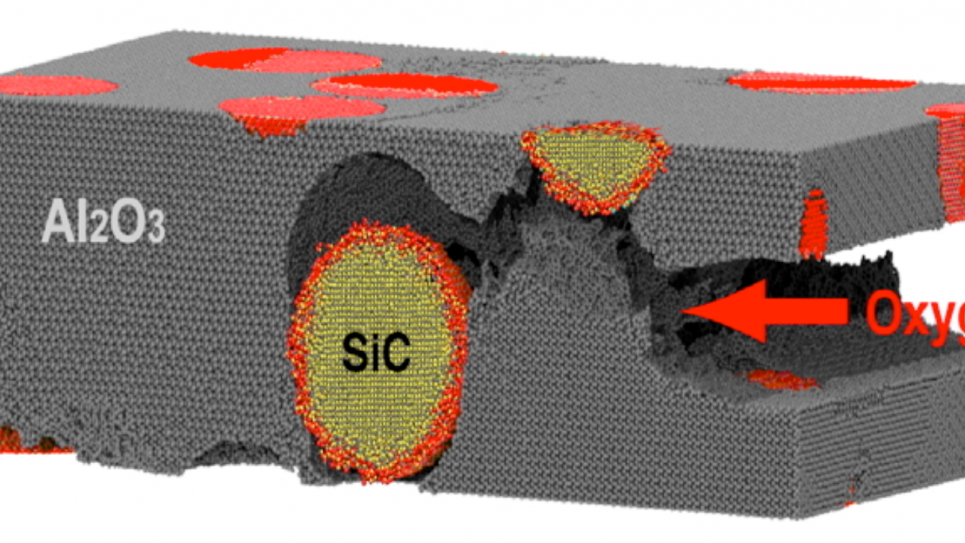 An image of a self-healing ceramic nanocomposite