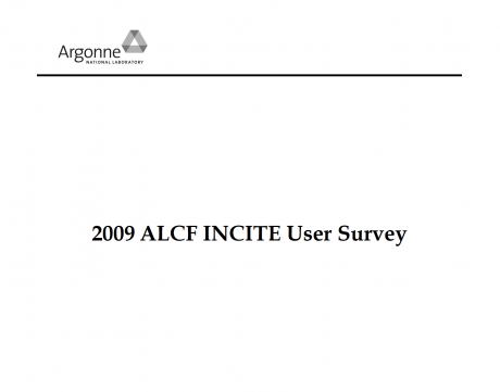 2009 User Survey
